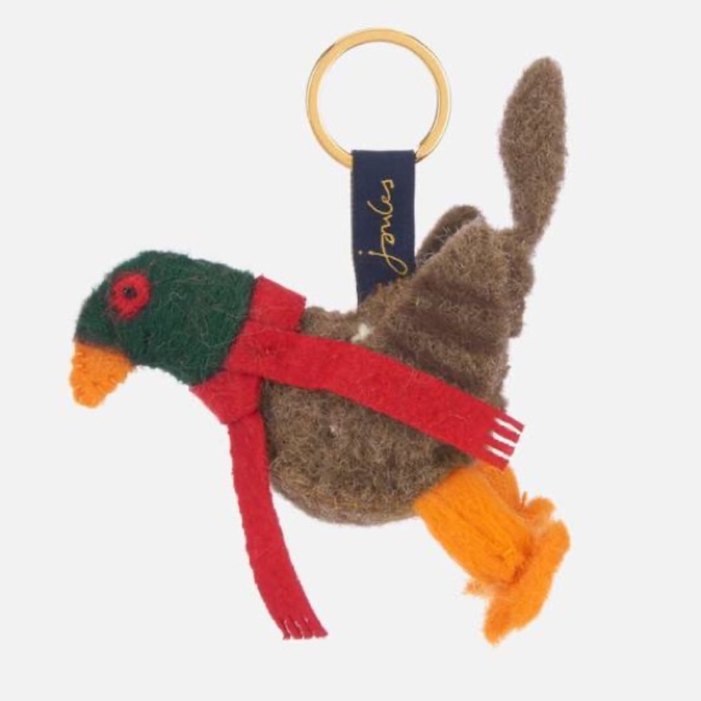 BRAND NEW Joules Hartfelt Keyring Pheasant keychain bird